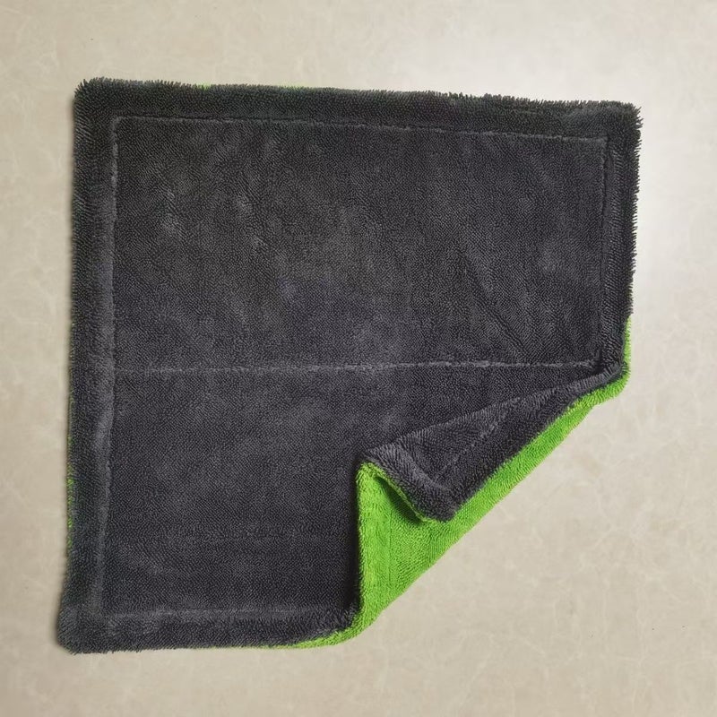 Microfiber Korean Braided Car Towel Extra Thick Water-Absorbing Strong Water-Absorbing Lint-Free - Image 1